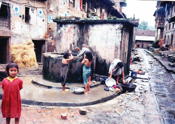 Bathing- Katmandu- 1999
